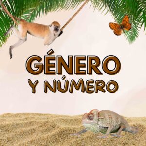 Tarjetas de animales: Género y número