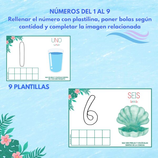 Plantillas plastilina de verano - Imagen 4