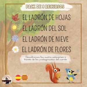 El ladrón de... hojas, sol, nieve, flores.